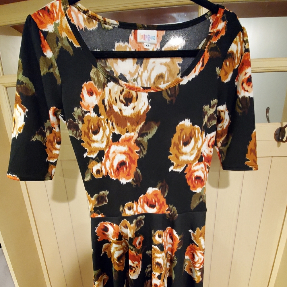 Lularoe Nicole Unicorn Floral Dress Size XS